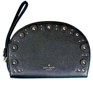 Kate Spade New York Shara Larchmont Studded Black Wristlet